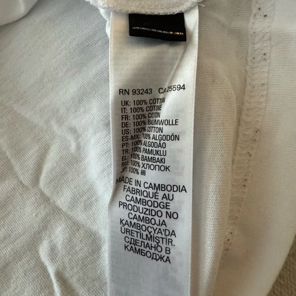 Diesel White T-Shirt with Superior Print size M - Picture 4 of 5